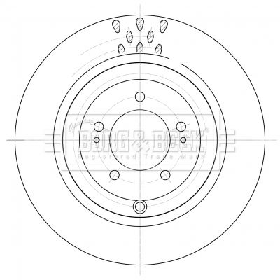 BORG & BECK Тормозной диск BBD5395